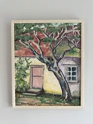 Buy Vintage Framed Swedish Mid-Century “The Tree” Oil Painting • 245£