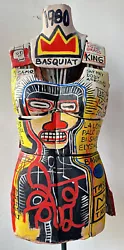 Buy Vintage Jean-michel Basquiat Mixed Media On Mannequin Dress Painting Very Rare • 5,602.91£