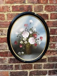 Buy Hand Painted Oil On Canvas Art Flowers Antique Impressionist  • 0.99£
