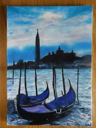 Buy Original Oil Painting, Landscape, Signed By Nalan Laluk:  A View Of Venice  • 60£