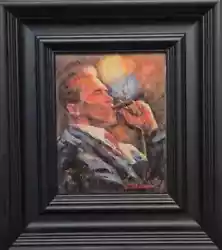 Buy Original Mario Mendoza Arnold Schwarzeneger  Oil Painting Body Building Power • 750£