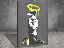 Buy Banksy Forgive Us Our Trespassing  CANVAS PAINTING ART PRINT POSTER WALL 1030 • 6.94£