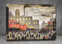 Buy L. S. Lowry Our Town CANVAS PAINTING ART PRINT POSTER 1869 • 6.99£