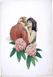 Buy Len Thurston  Kiss Yesterday Good Bye  Original Gouache Illustration Flower Art • 140£