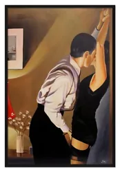 Buy Jack Vettriano - Game On - 63x93cm - Oil Painting Canvas - With Frame - G117000 • 225£