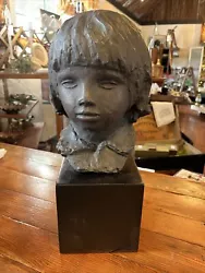 Buy VTG Reproduction Renoir's  Head Of Coco  Statue, Alva Studios • 217.35£