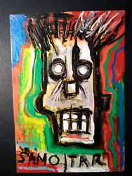 Buy Jean Michel Basquiat  Original Acrylic Painting Urban Street Art Signed Grafitti • 30£