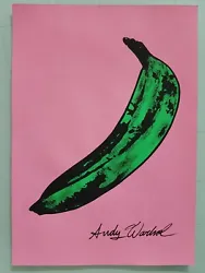 Buy Andy Warhol Hand Signed. 'banana'. Watercolor On Paper. Pop Art • 24.90£