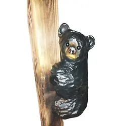 Buy Chainsaw Carved Wooden Bear Climbing For Post Trees Railings Corners • 154.03£