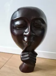 Buy Bust - Rare The Silent Face Figure Cast Sculpture Ceramic Vintage Retro - 24.99p • 24.99£