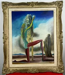 Buy Salvador Dali (Handmade) Oil On Wood Painting Framed Signed And Stamped • 1,417.49£