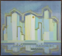 Buy Benjamin Benno, Skyscrapers, Oil On Canvas, Signed And Dated • 36,058.50£