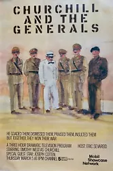 Buy Original Vintage Poster Winston Churchill And The Generals PBS 46  X 30  ROLLED  • 165.37£