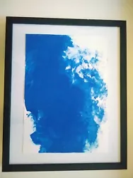 Buy Original Abstract Art Ultramarine Blue Painting Style Kandinsky Miro Yves Klein  • 45£