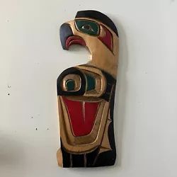 Buy George Matilpi Native Kwakiutl Hand Carved Eagle Signed Wood Carved Art Plaque • 80£
