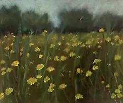 Buy Original Oil Painting Flower Meadow 12ins X 10ins UK Artist Christine Ingram • 25£