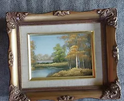 Buy Vintage Framed Signed Oil On Canvas.Landscape,Country Woodland Painting Scene .  • 10.99£