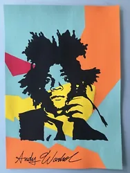 Buy Andy Warhol Hand Signed. 'portrait Of Basquiat'. Watercolor On Paper. Pop Art • 24.90£
