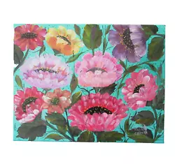 Buy Original Floral Painting Colorful Art By Rain Crow • 79.84£