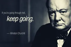 Buy Winston Churchill Quote  Canvas Wall Art Decor Abstract Large 20x30 • 21£