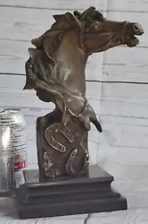 Buy Large Triple Crown Winner Horse Head Bust Sculpture Statue Bronze Figurine Art • 128.14£