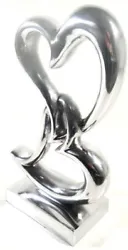 Buy New - Metal Double Heart Figurine Sculpture Ornament • 44.99£