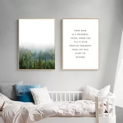 Buy The Forest Motivational Poster Prints Wall Art Canvas Painting Modern Home Decor • 4.24£