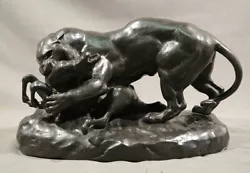 Buy Lioness Killing Deer Antique 19th Century Animal Bronze Antoine Louis Barye • 5,525.52£