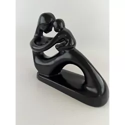 Buy Black Mother & Child Art Deco Sculpture Stone Modern Minimalist • 14.88£