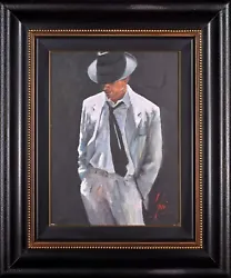 Buy RARE FABIAN PEREZ ORIGINAL Man In White Suit IV Men Male Model Gent OIL PAINTING • 35,000£