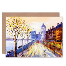 Buy London Cityscape Painting Card With Envelope • 4.42£