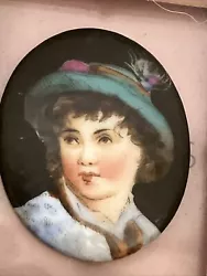 Buy Antique Miniature Oil Painting Portrait • 25.99£