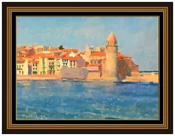 Buy Douglas Ferrin Original Painting On Canvas Seascape City Framed Signed Artwork • 3,604.99£