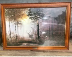 Buy Stunning Gerald Coulson Painting In Quality Wooden Frame   “quiet Forest “ Vgc  • 75£