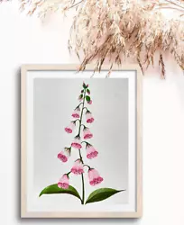 Buy Foxglove Flower| Original Hand Painted | Watercolour Painting | Botanical | A5 • 20£