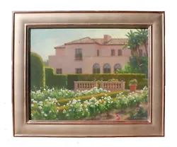 Buy Glenna Hartmann Original Painting  Lotusland House From Rose Garden  1997 • 4,645.43£