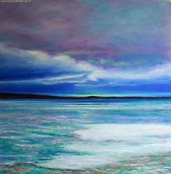 Buy Original Oil On Canvas  Navesink Sunset  By Ross D Jahnig • 2,756.23£