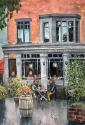 Buy Original Watercolour Drawing Of A London Pub A3 OOAK • 29.99£