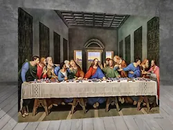 Buy Da Vinci The Last Supper RELIGION CHURCH CANVAS PAINTING ART PRINT 213x • 12.63£