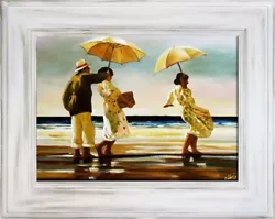 Buy Jack Vettriano - 96x76cm Oil Painting Canvas With Frame Art Wall Picture G03316 • 230.18£