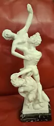 Buy Italian Plaster/Alabaster Statue Reproduction: The Abduction Of The Sabine Woman • 29.99£