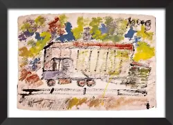 Buy Purvis Young Original Rainbow Truck Painting With Foundation COA • 3,504.35£