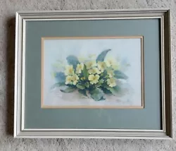 Buy Primroses Original  Pastel  Painting Framed And Signed  Medium  Size 13''x10''  • 19.99£