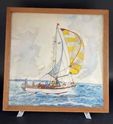 Buy Lovely Small Vintage Watercolour Framed Boat Yacht Sea SIGNED Doug Shepherd • 12.99£