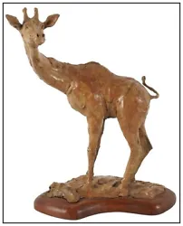 Buy Joffa Kerr Bronze Sculpture Longneck Signed Giraffe Wildlife Artwork Full Round • 1,974.99£