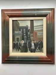 Buy Northern Art. Roger Hampson Oil On Board Peel Mill Bolton Signed. • 1,600£