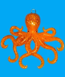 Buy Homemade Resin Wall Art Sculpture Orange Octopus Large  • 6£