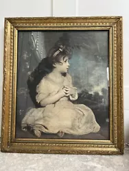 Buy Old Vintage Antique Ornate Gold Frame Picture Of Painting • 49.99£