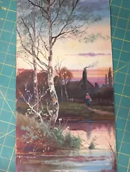 Buy Wonderful Oil Painting On Board Countryside River Scene • 14.99£