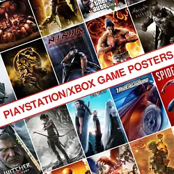 Buy All Time Great PlayStation Xbox Game Posters Classic Print Picture Gift • 3.99£
